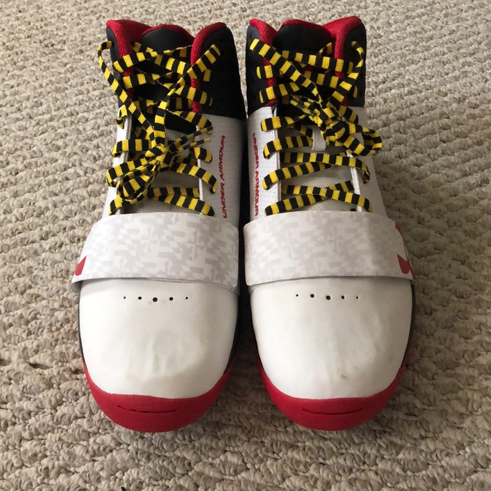 Size 15 University of Maryland Under Armour Shoes